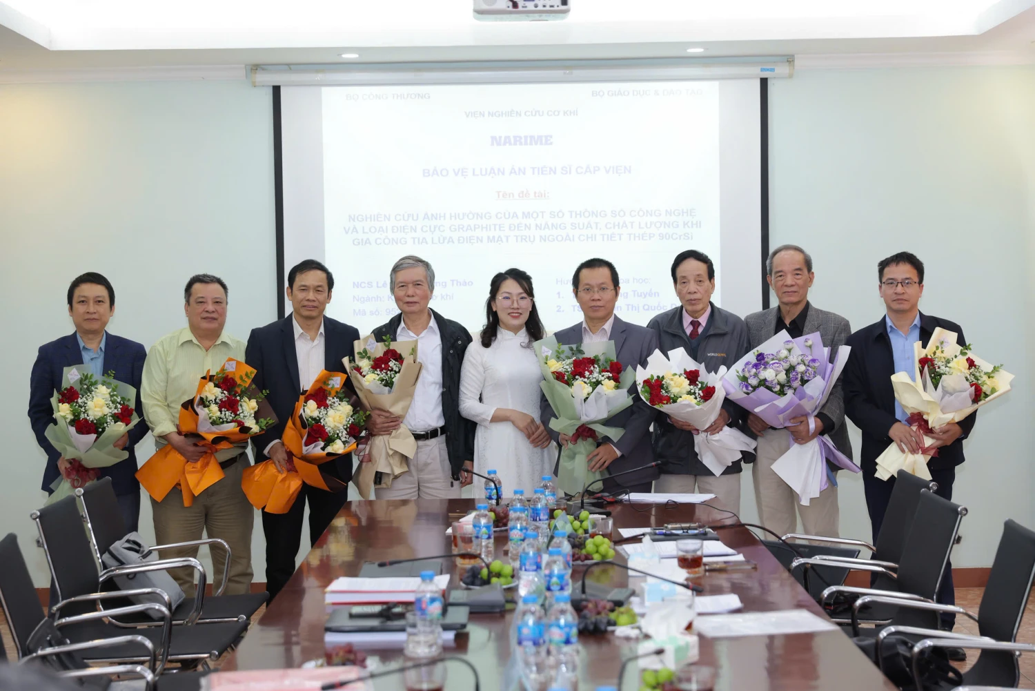 Lễ bảo vệ luận án Tiến sĩ chuyên ngành Kỹ thuật Cơ khí của Nghiên cứu sinh Lê Thị Phương Thảo