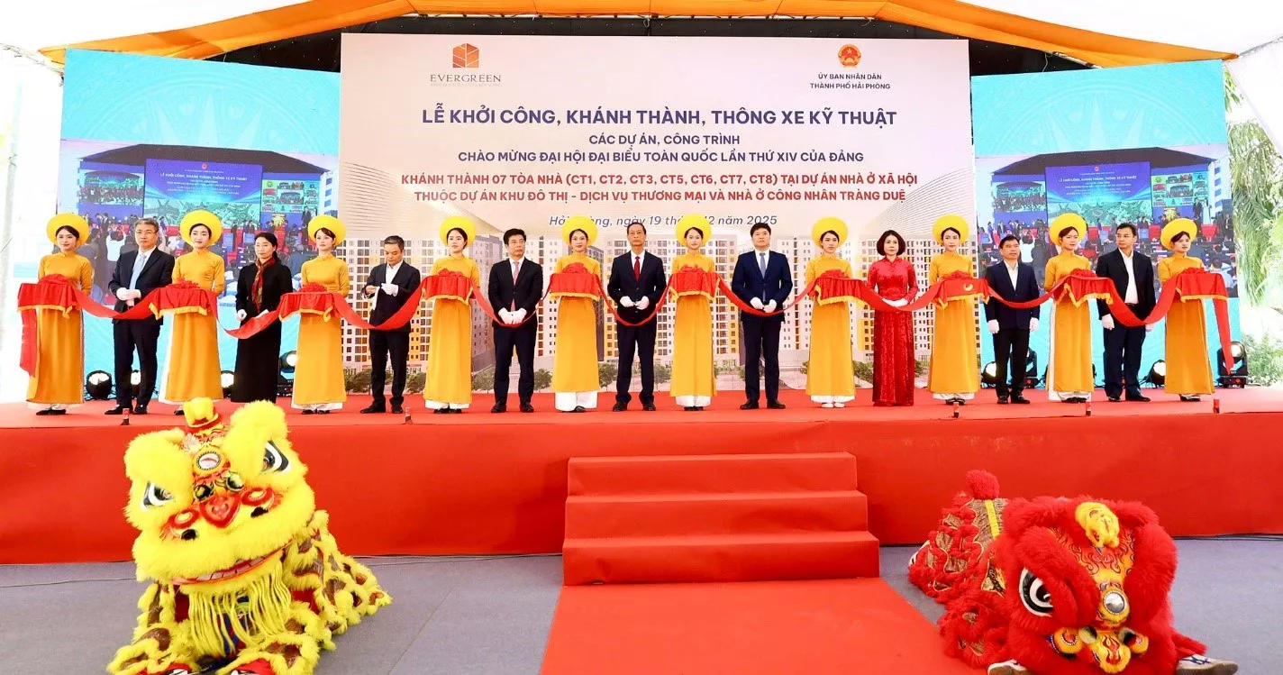 Hải Phòng: Đồng loạt khởi công, khánh thành nhiều công trình