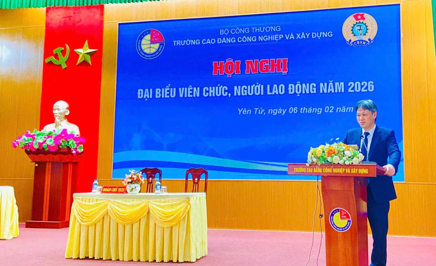 Hội nghị viên chức năm 2026: Tạo động lực phát triển bền vững cho Trường Cao đẳng Công nghiệp và Xây dựng