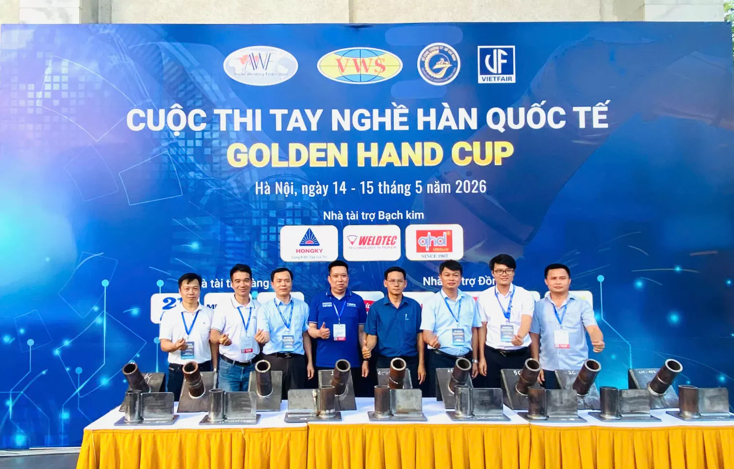 Trường Cao đẳng Công nghiệp và Xây dựng khẳng định năng lực tiếp cận công nghệ hàn hiện đại tại Golden Hand Cup 2026
