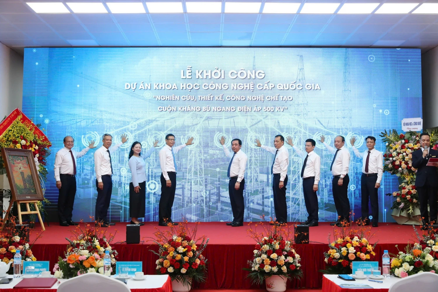 EEMC khởi công dự án chế tạo cuộn kháng bù ngang 500 kV