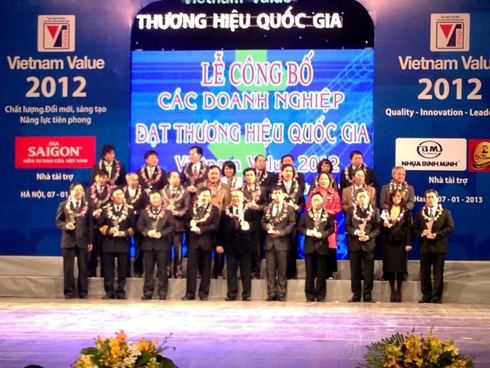 54 doanh nghiệp đạt danh hiệu “Thương hiệu Quốc gia” 2012