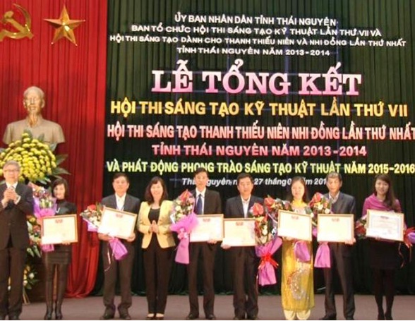 Tỉnh Thái Nguyên: Tổ chức Lễ tổng kết Hội thi sáng tạo kỹ thuật lần thứ VII, Hội thi sáng tạo thanh thiếu niên nhi đồng lần thứ nhất và phát động phong trào sáng tạo kỹ thuật năm 2015 – 2016