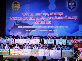 Khai mạc Hội thi khoa học, kỹ thuật học sinh trung học Hà Nội