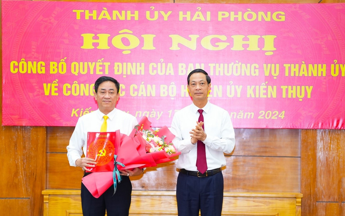 Huyện ủy Kiến Thụy (Hải Phòng) có tân Phó Bí thư