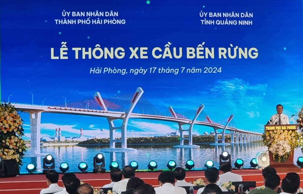 Khánh thành Cầu Bến Rừng, nối đôi bờ Hải Phòng - Quảng Ninh