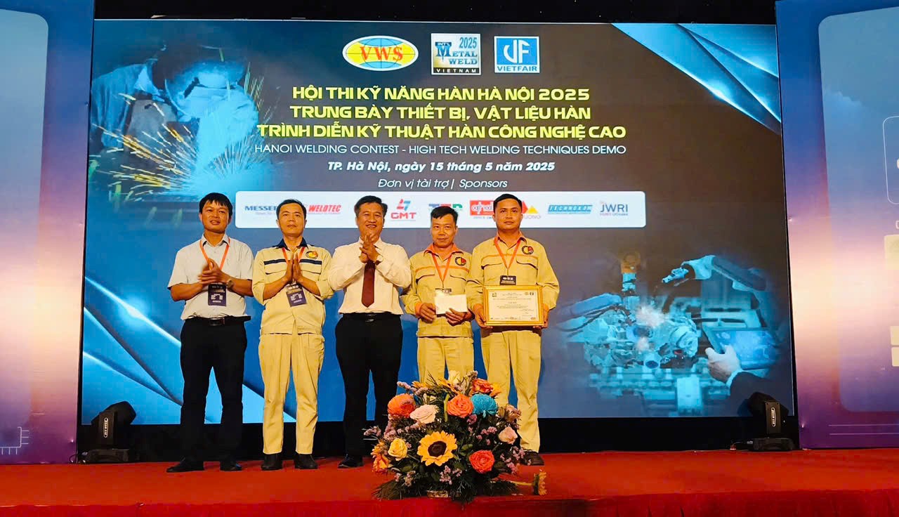 Trường Cao đẳng Công nghiệp và Xây dựng giành giải Nhì Hội thi Kỹ năng Hàn Hà Nội 2025