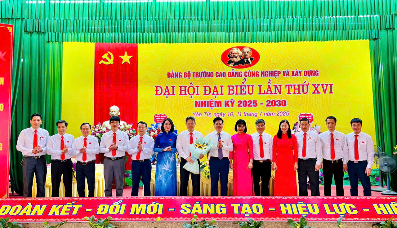 Đảng bộ Trường Cao đẳng Công nghiệp và Xây dựng tổ chức thành công Đại hội lần thứ XVI, nhiệm kỳ 2025-2030